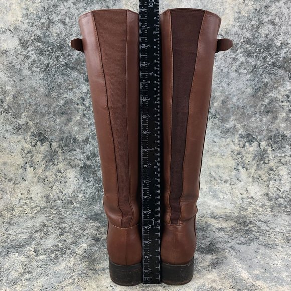 Blondo Women's Size 8M Volly Brown Leather Waterproof Side Zip Tall Riding Boots - Picture 7 of 16